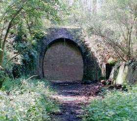 North end of tunnel